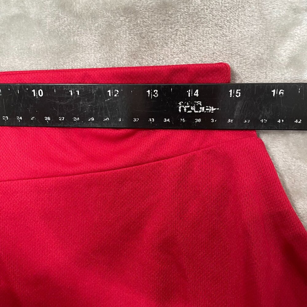 Neleus High Waisted Red Atletic Tennis Skort with Pockets Size XL - Picture 6 of 7